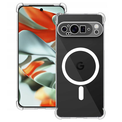 Funda MagSafe para Google Pixel 9 Pro XL, Techsuit, a prueba de golpes, Transparente