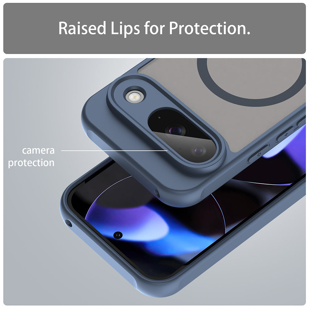Funda MagSafe para Google Pixel 9, Techsuit, HaloFrost II, Azul Marino