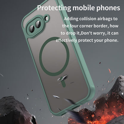 Funda MagSafe para Google Pixel 9a, Techsuit, HaloFrost II, Verde