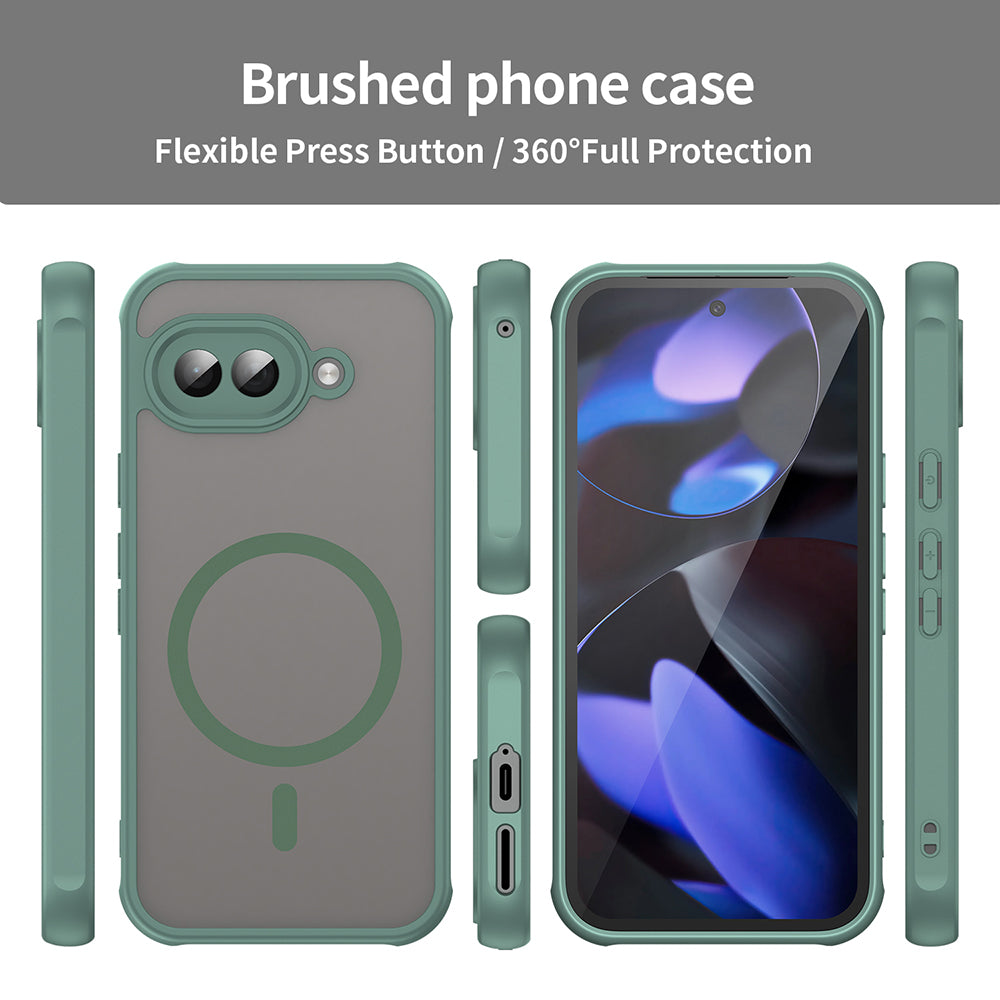 Funda MagSafe para Google Pixel 9a, Techsuit, HaloFrost II, Verde