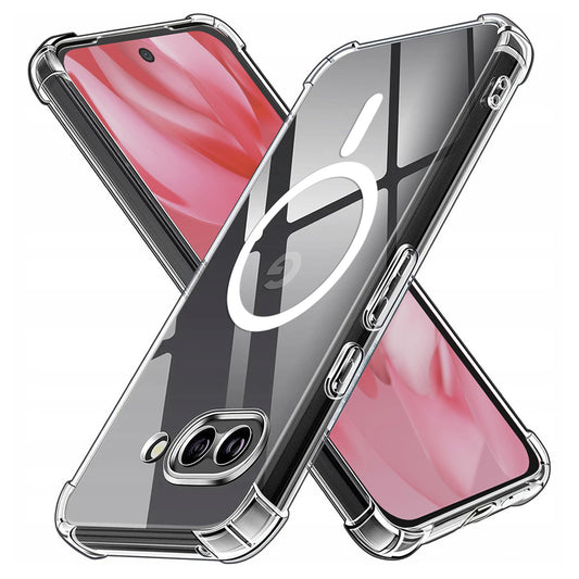 Funda MagSafe para Google Pixel 9a, Techsuit, a prueba de golpes, Transparente