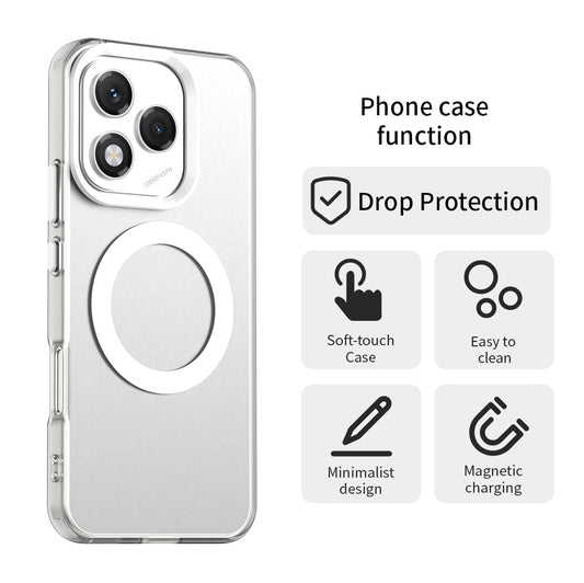 Funda MagSafe para Honor 400 Lite, Techsuit, CandyCase, Blanca