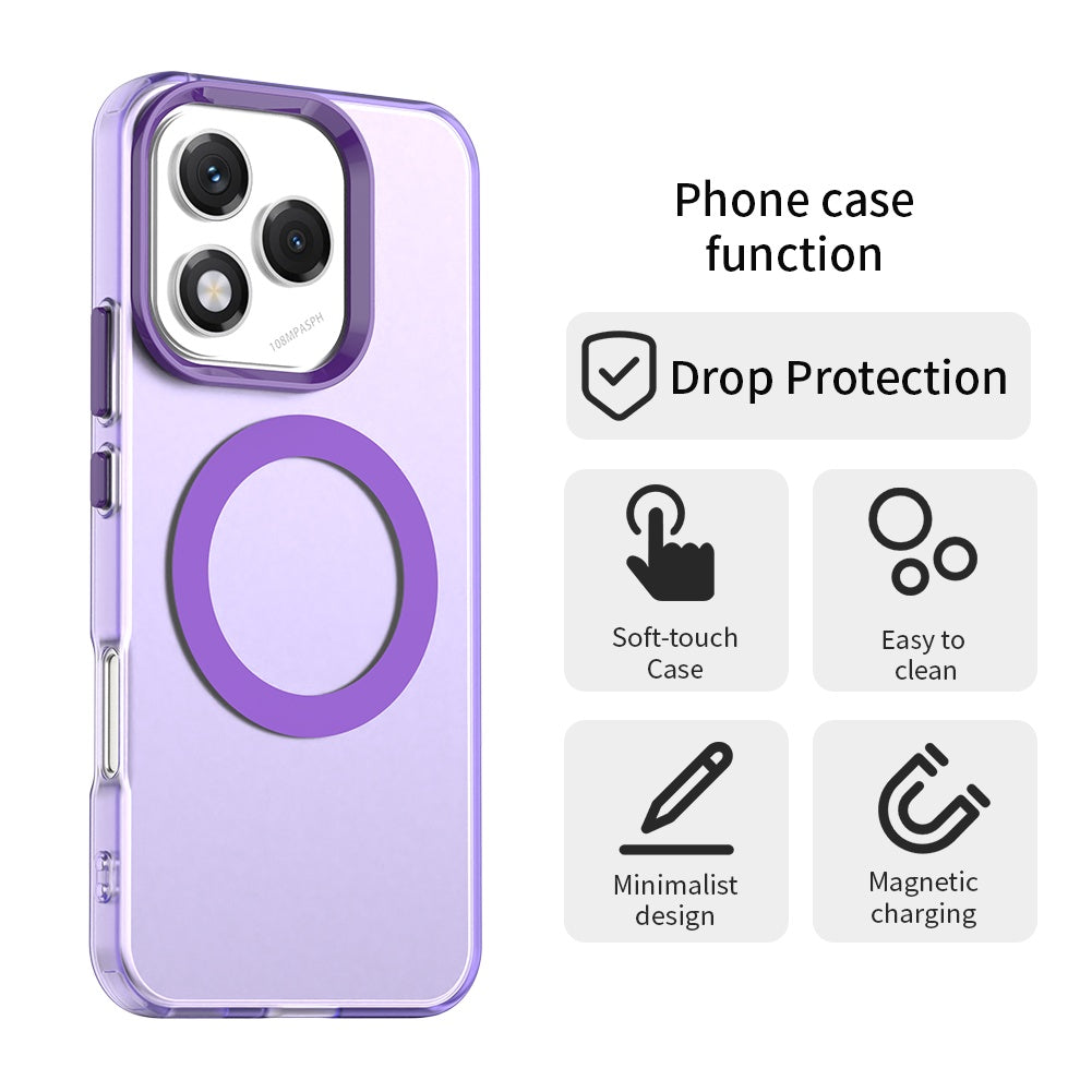 Funda MagSafe para Honor 400 Lite, Techsuit, CandyCase, Morado