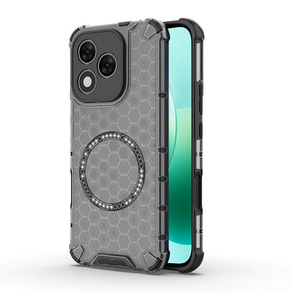 Funda MagSafe para Honor 400 Lite, Techsuit, HoneyComb Shield, Negra