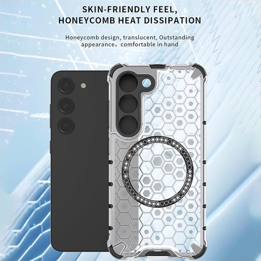 Funda MagSafe para Honor 400 Lite, Techsuit, HoneyComb Shield, Negra
