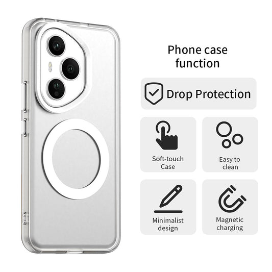 Funda MagSafe para Honor 400 Pro, Techsuit, CandyCase, Blanca