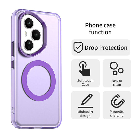Funda MagSafe para Honor 400 Pro, Techsuit, CandyCase, Morado