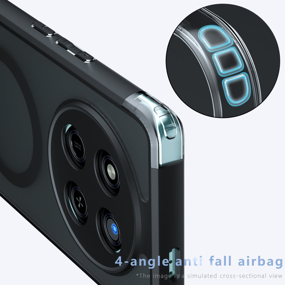 Funda MagSafe para Honor 400 Pro, Techsuit, PureFrost, Negra