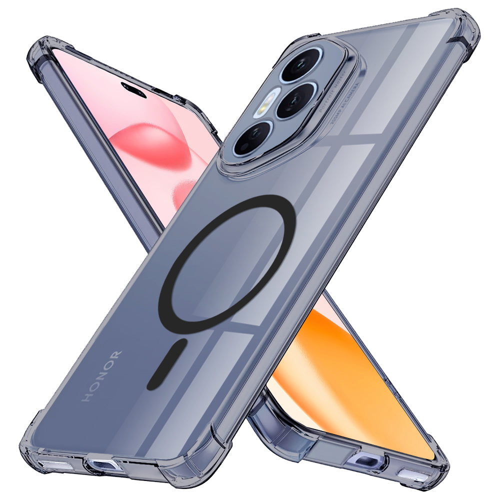 Funda MagSafe para Honor 400 Pro, Techsuit, Transparente a prueba de golpes, Ahumada