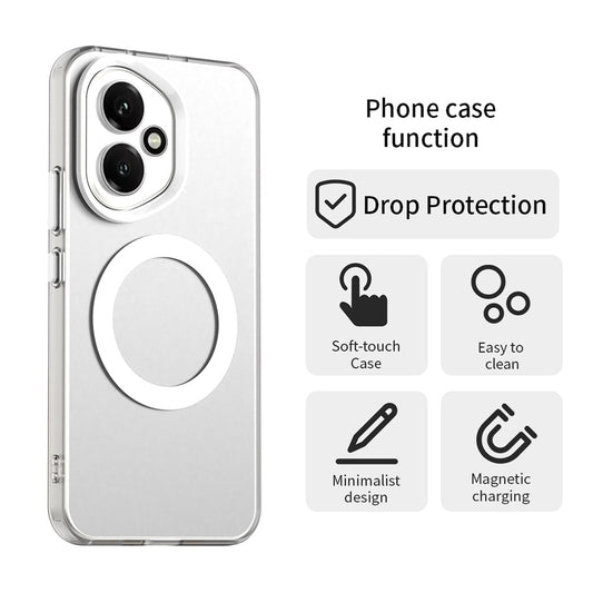 Funda MagSafe para Honor 400, Techsuit, CandyCase, Blanca