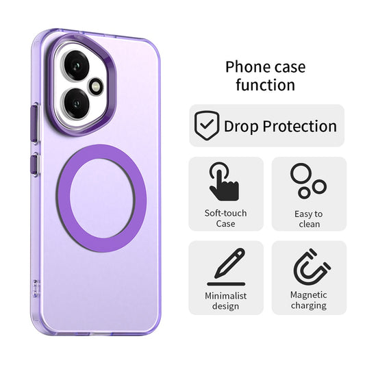 Funda MagSafe para Honor 400, Techsuit, CandyCase, Morado