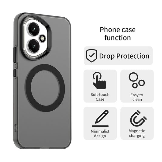 Funda MagSafe para Honor 400, Techsuit, CandyCase, Negra