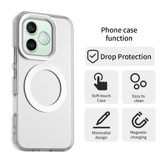 Funda MagSafe para Honor 600 Lite, Techsuit, CandyCase, Blanca