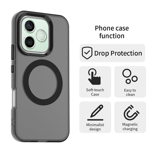 Funda MagSafe para Honor 600 Lite, Techsuit, CandyCase, Negra