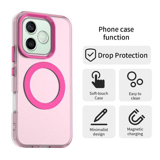 Funda MagSafe para Honor 600 Lite, Techsuit, CandyCase, Rosa