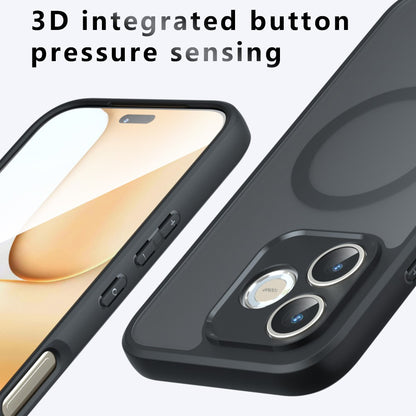 Funda MagSafe para Honor 600 Lite, Techsuit, PureFrost, Negra Satinada