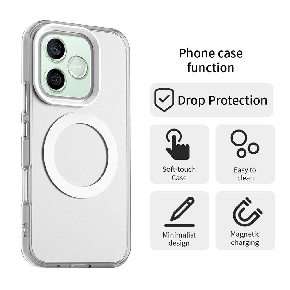 Funda MagSafe para Honor 600 Pro / 600, Techsuit, CandyCase, Blanca