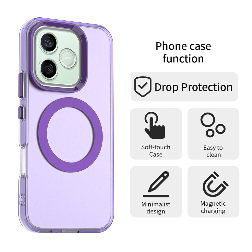 Funda MagSafe para Honor 600 Pro / 600, Techsuit, CandyCase, Morado