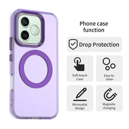 Funda MagSafe para Honor 600 Pro / 600, Techsuit, CandyCase, Morado