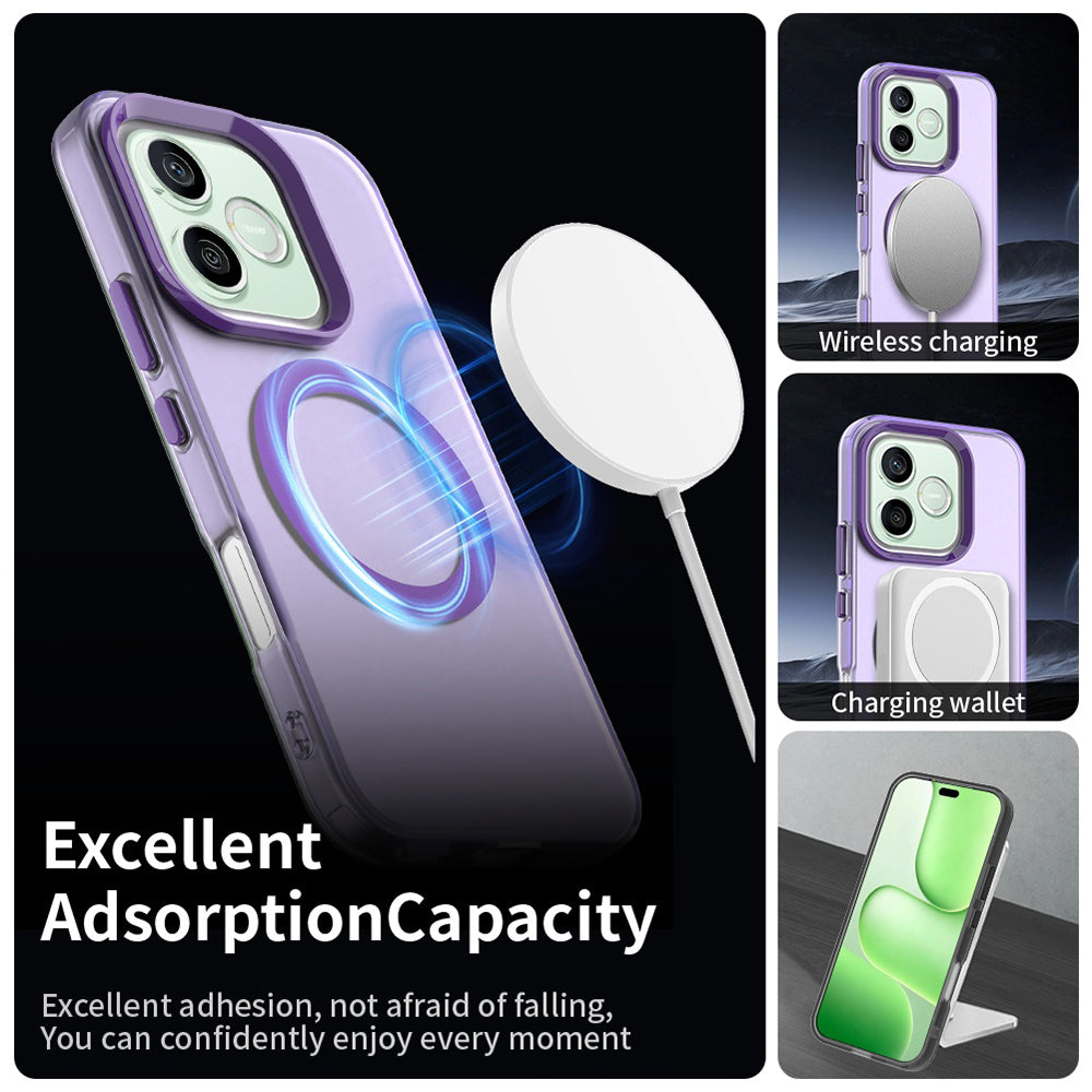 Funda MagSafe para Honor 600 Pro / 600, Techsuit, CandyCase, Morado