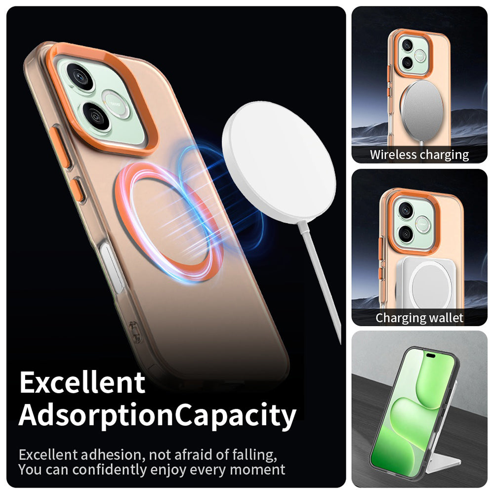 Funda MagSafe para Honor 600 Pro / 600, Techsuit, CandyCase, Naranja