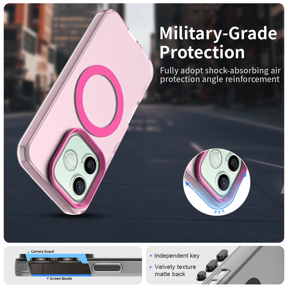 Funda MagSafe para Honor 600 Pro / 600, Techsuit, CandyCase, Rosa