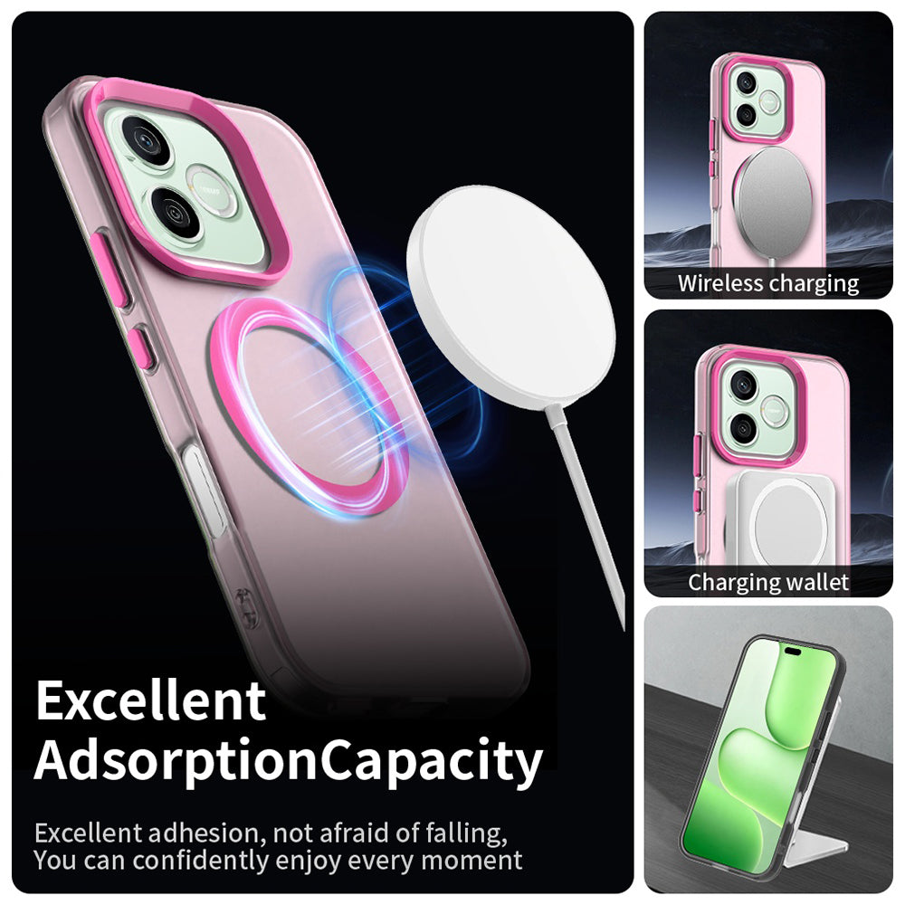 Funda MagSafe para Honor 600 Pro / 600, Techsuit, CandyCase, Rosa
