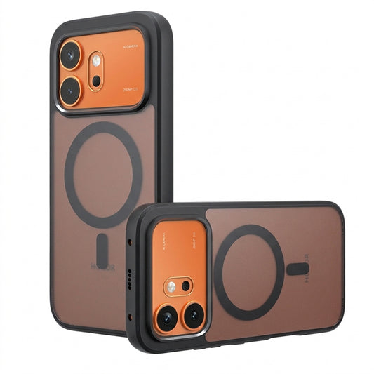 Funda MagSafe para Honor 600 Pro / 600, Techsuit, PureFrost, Negra Satinada