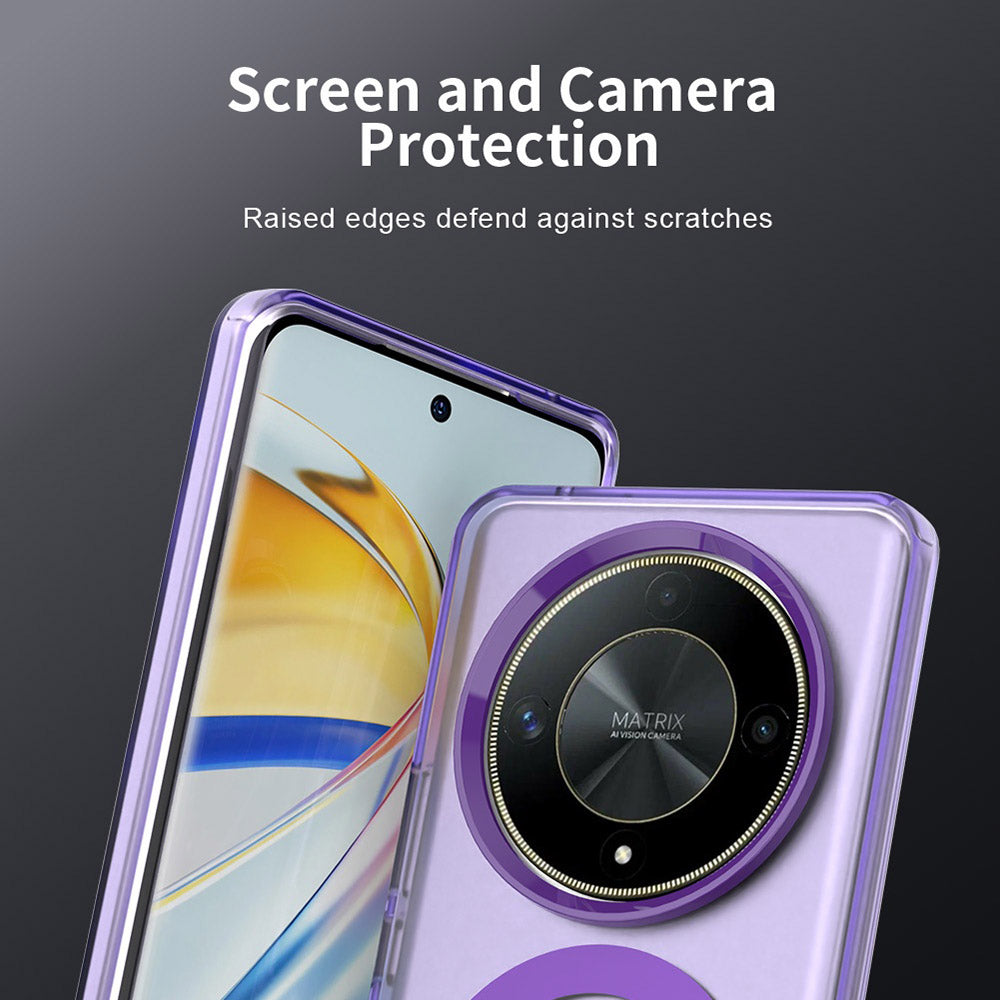Funda MagSafe para Honor Magic6 Lite, Techsuit, CandyCase, Morado