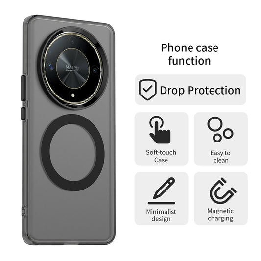 Funda MagSafe para Honor Magic6 Lite, Techsuit, CandyCase, Negra