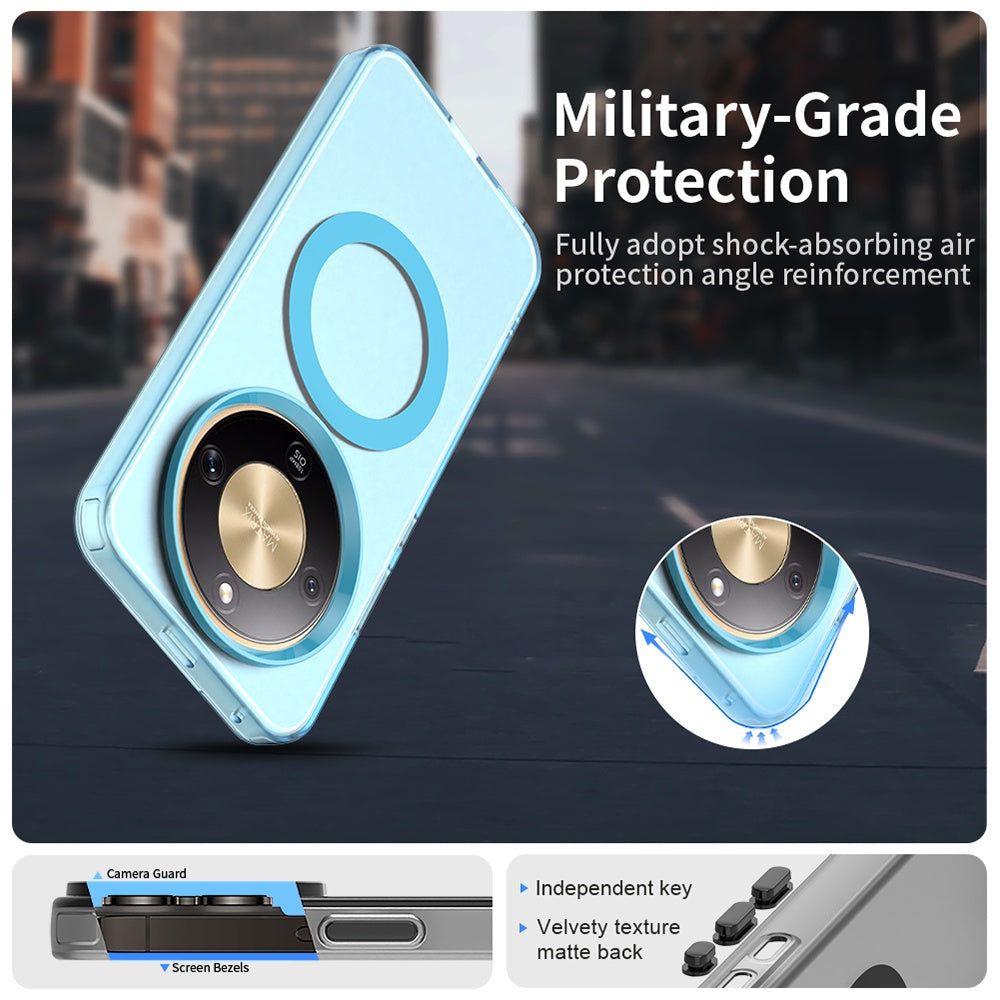 Funda MagSafe para Honor Magic8 Lite, Techsuit, CandyCase, Azul