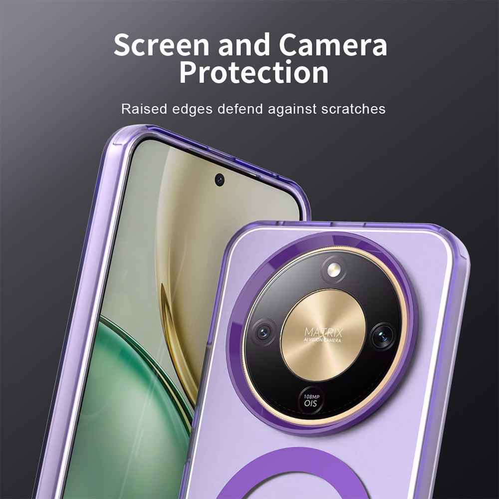 Funda MagSafe para Honor Magic8 Lite, Techsuit, CandyCase, Morado
