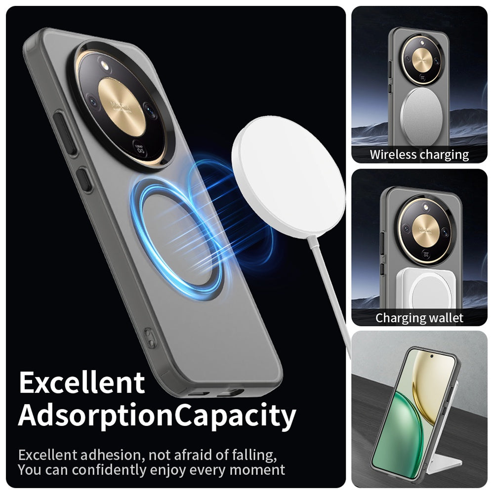 Funda MagSafe para Honor Magic8 Lite, Techsuit, CandyCase, Negra.