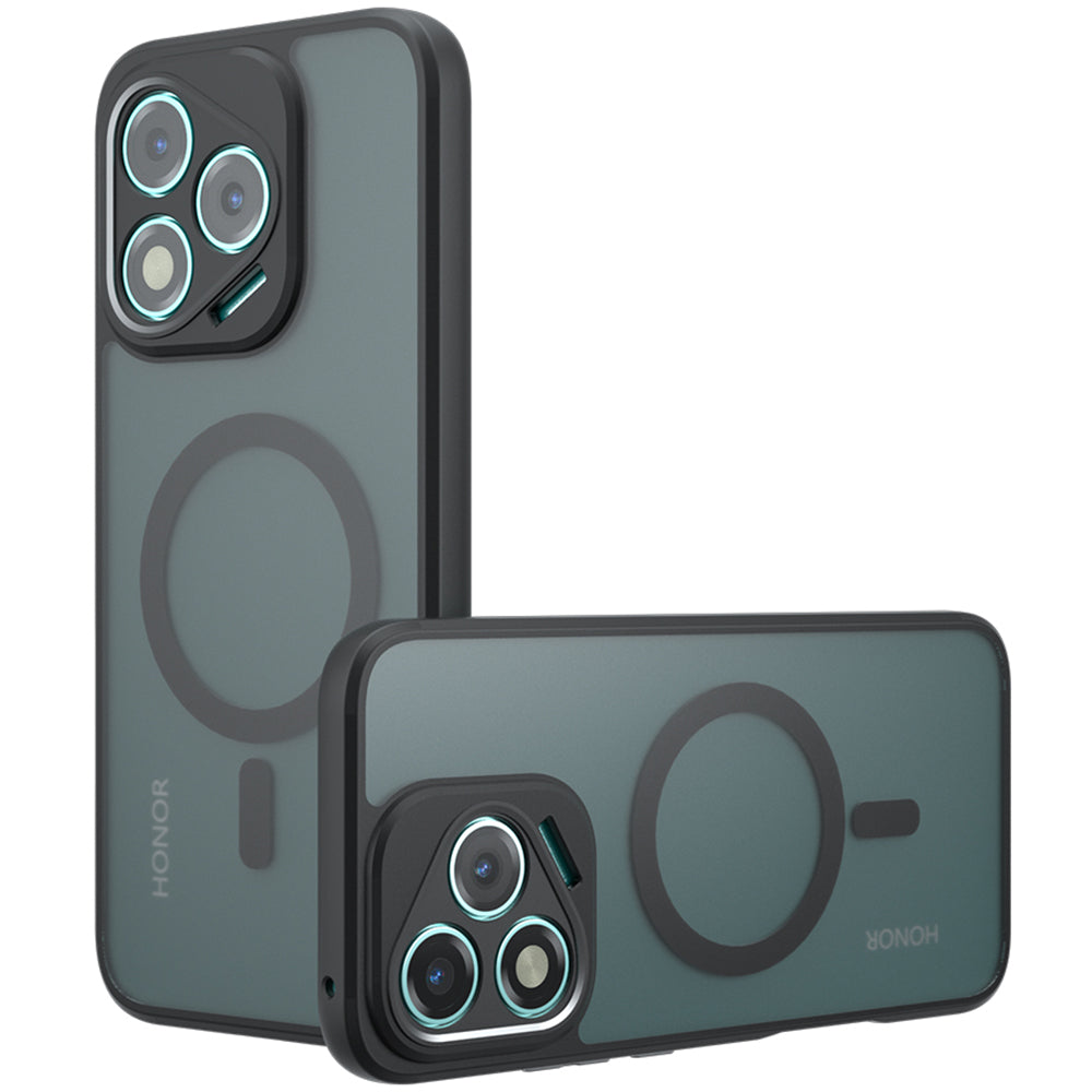 Funda MagSafe para Honor Magic8 Lite, Techsuit, PureFrost, Negra Satinada