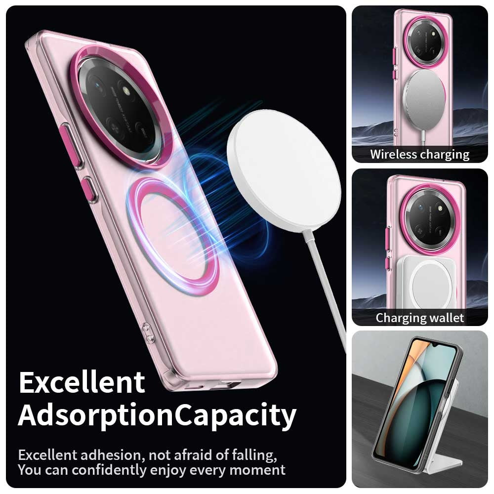 Funda MagSafe para Honor X9c / Magic7 Lite, Techsuit, CandyCase, Rosa