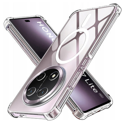 Funda MagSafe para Honor X9c / Magic7 Lite, Techsuit, a prueba de golpes, Transparente
