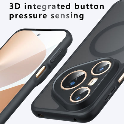 Funda MagSafe para Huawei Pura 80 Pro / Pura 80 Ultra, Techsuit, PureFrost, Negra Satinada