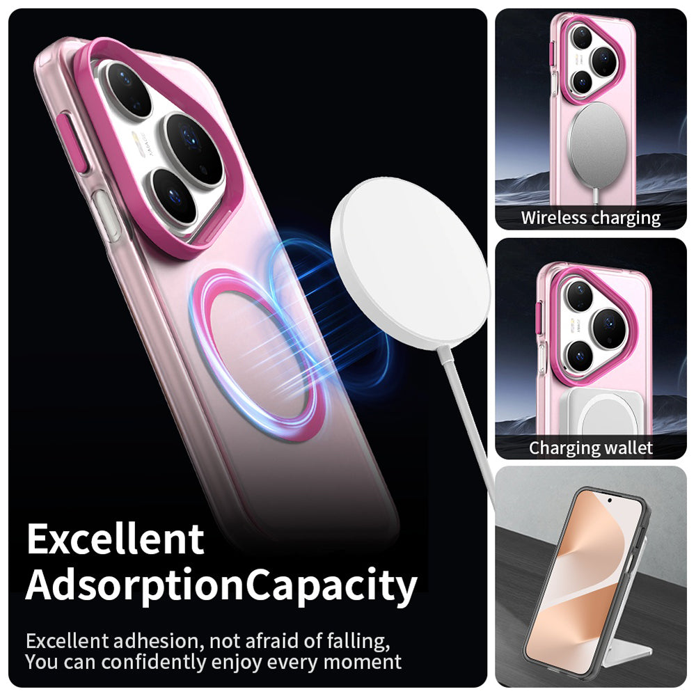 Funda MagSafe para Huawei Pura 80 Pro, Techsuit, CandyCase, Rosa