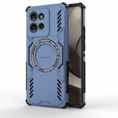 Funda MagSafe para Motorola Edge 50, Techsuit, ArmorMag, Azul