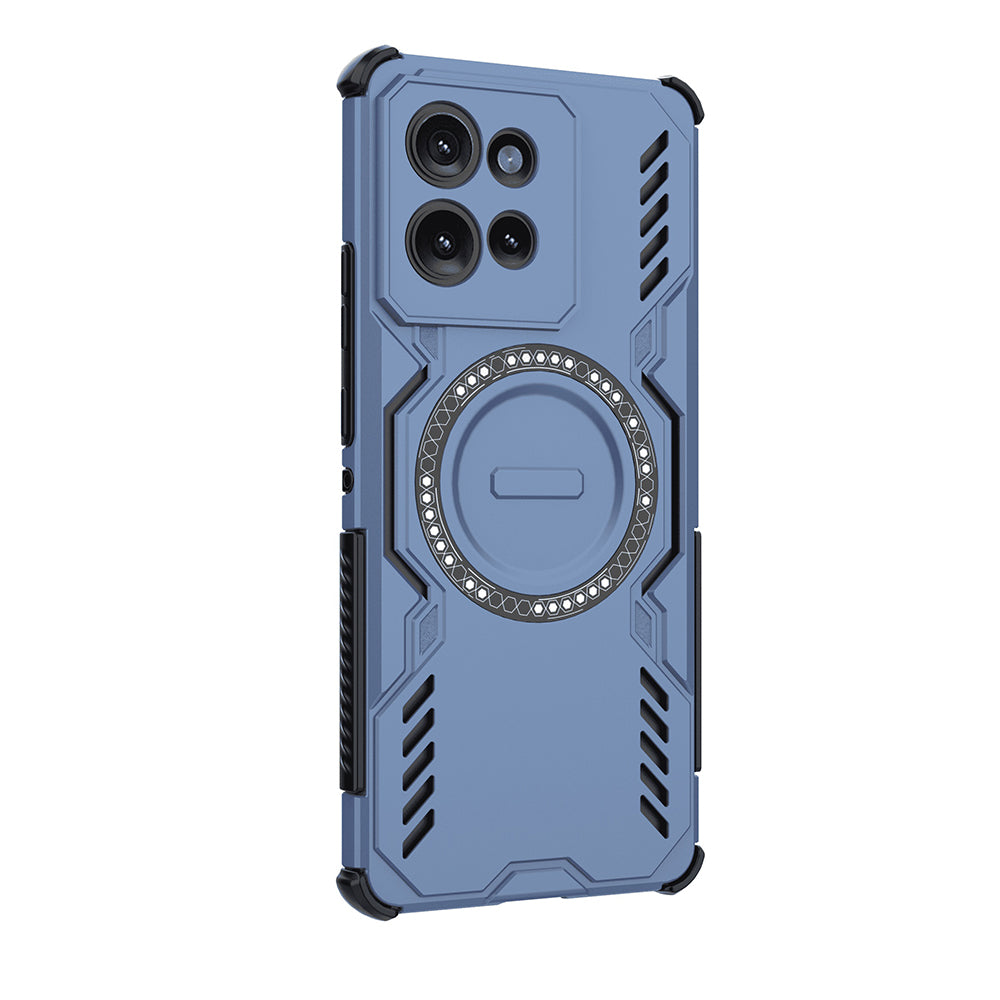 Funda MagSafe para Motorola Edge 50, Techsuit, ArmorMag, Azul