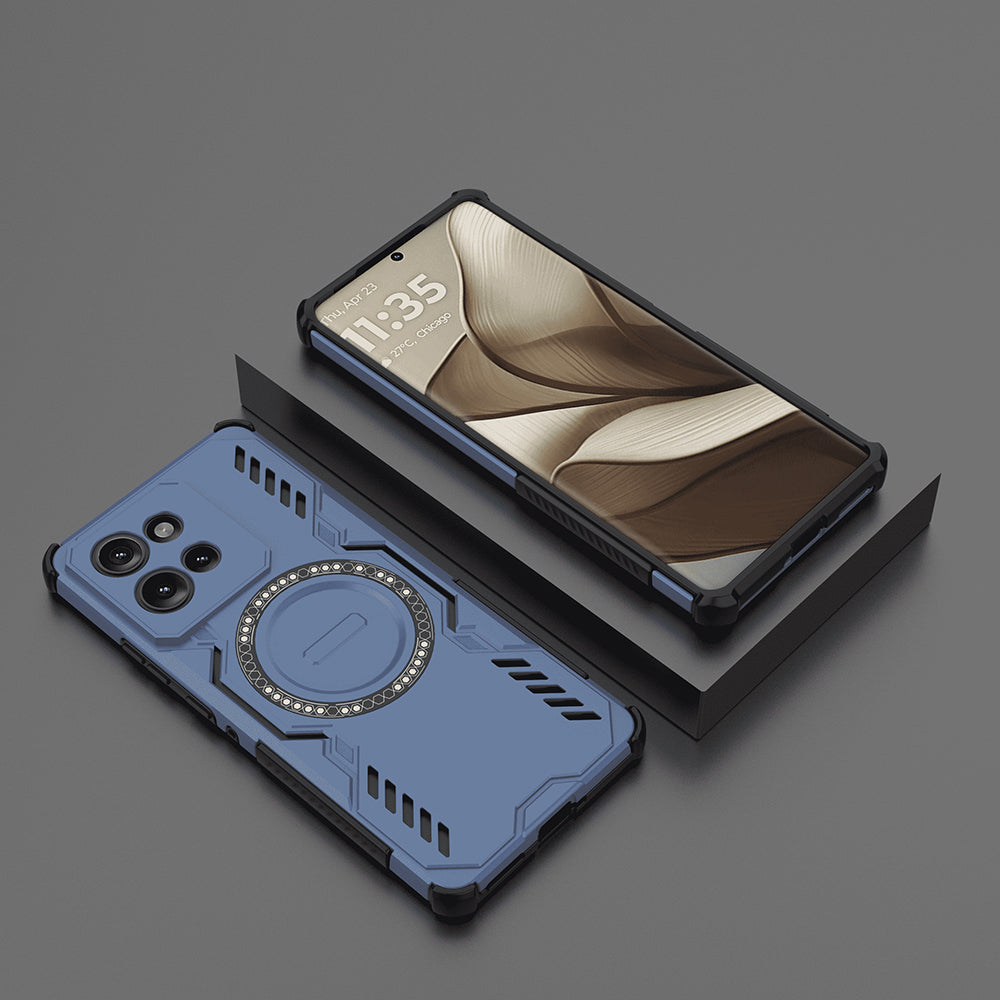 Funda MagSafe para Motorola Edge 50, Techsuit, ArmorMag, Azul