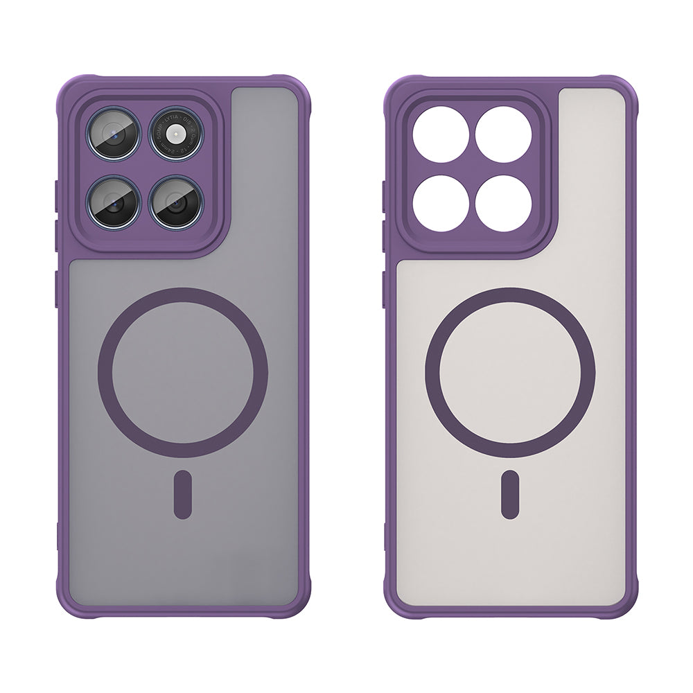 Funda MagSafe para Motorola Edge 60 Fusion / Edge 60, Techsuit, HaloFrost II, Morado