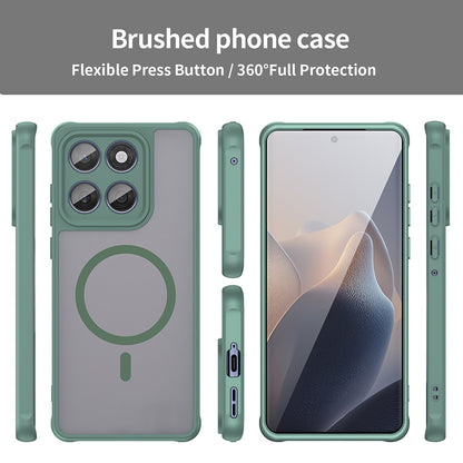 Funda MagSafe para Motorola Edge 60 Fusion / Edge 60, Techsuit, HaloFrost II, Verde
