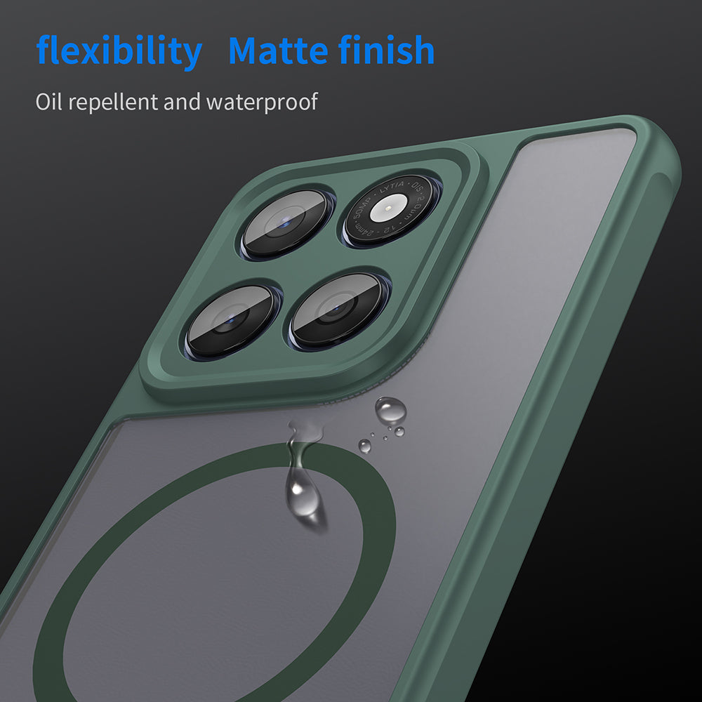 Funda MagSafe para Motorola Edge 60 Fusion / Edge 60, Techsuit, HaloFrost II, Verde