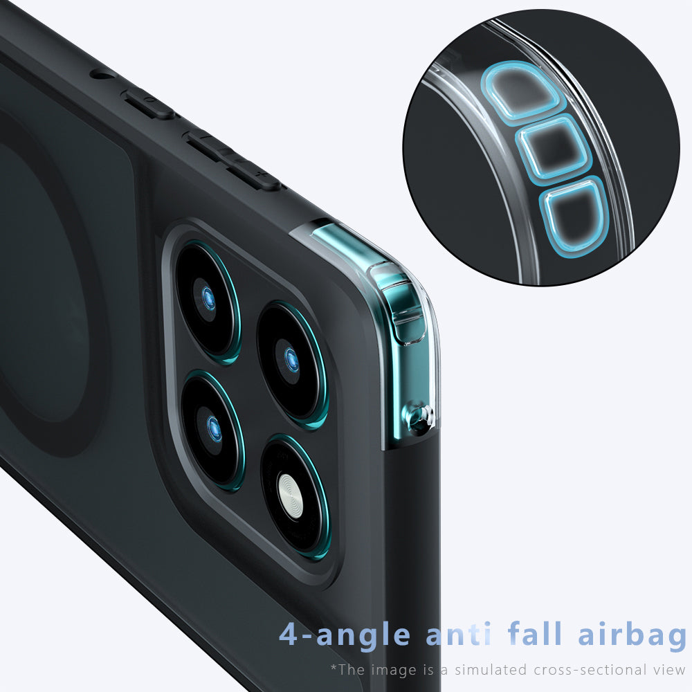 Funda MagSafe para Motorola Edge 60 Fusion / Edge 60, Techsuit, PureFrost, Negra