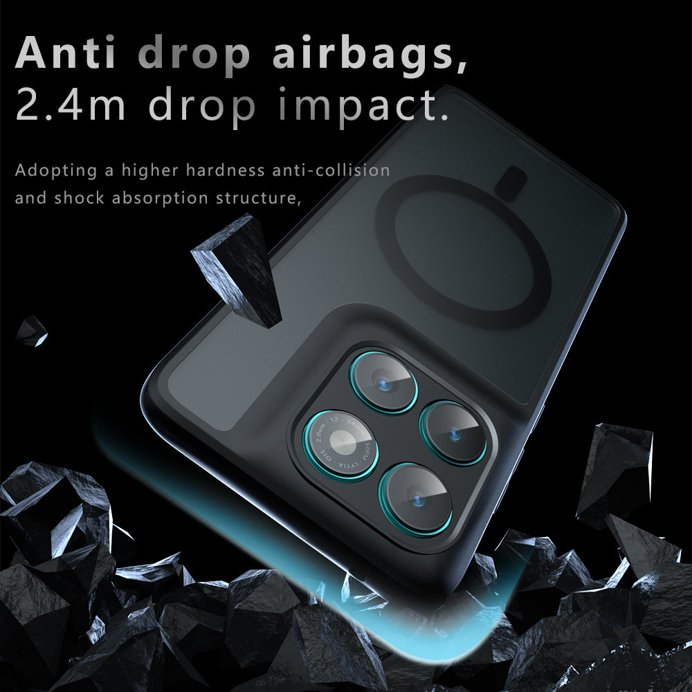 Funda MagSafe para Motorola Edge 60 Fusion / Edge 60, Techsuit, PureFrost, Negra