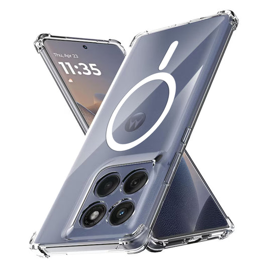 Funda MagSafe para Motorola Edge 60 Fusion / Edge 60, Techsuit, Antichoque, Transparente