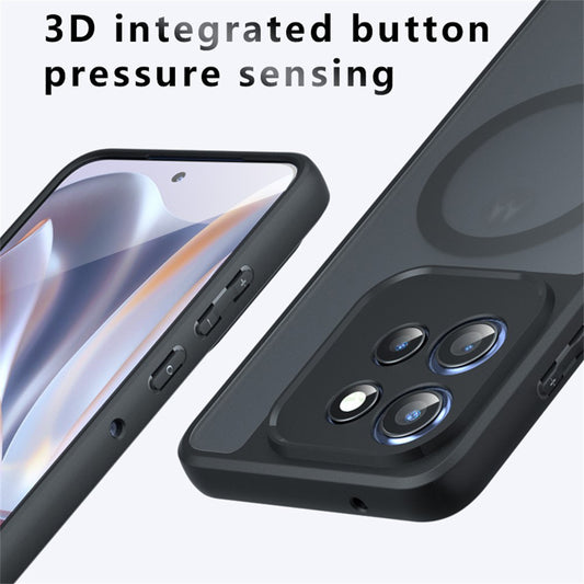 Funda MagSafe para Motorola Edge 60 Neo / Edge 50 Neo / ThinkPhone 25, Techsuit, PureFrost, Negra Satinada