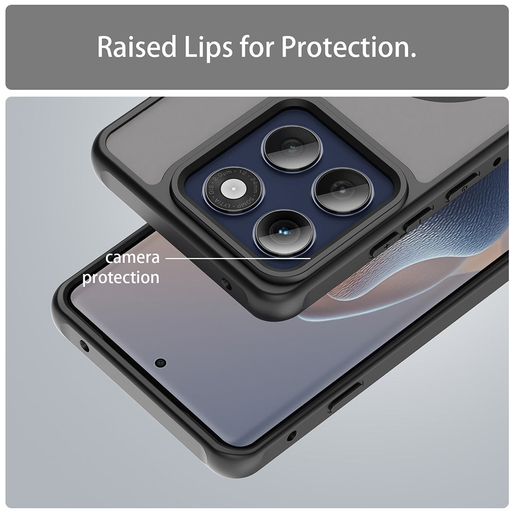 MagSafe Case for Motorola Edge 60 Pro, Techsuit, HaloFrost II (Big Lens Hole), Black