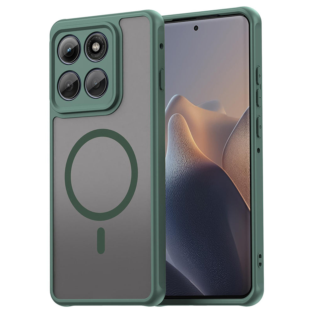 Funda MagSafe para Motorola Edge 60 Pro, Techsuit, HaloFrost II, Verde